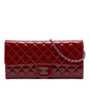 Chanel CC Quilted Patent Brilliant East West Wallet On Chain Secondhand