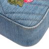 Gucci Small GG Marmont Embroidered Matelasse Denim Crossbody Secondhand