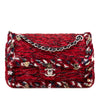 Chanel Small Classic Tweed Charm Double Flap Secondhand