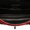Chanel Small Classic Tweed Charm Double Flap Secondhand