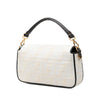 Fendi Zucca Embroidered Canvas Baguette Satchel Secondhand
