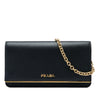 Prada Saffiano Metal Bar Wallet on Chain Secondhand