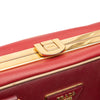 Prada Saffiano Lux Pyramid Frame Top Handle Bag Secondhand