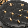 Chanel Quilted Lambskin Egyptian Amulet Charms Round Clutch with Chain Secondhand