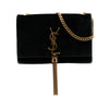 Saint Laurent Small Velvet Monogram Kate Tassel Crossbody Secondhand