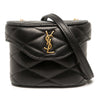 Saint Laurent Micro Quilted Lambskin Monogram June Box Vanity Bag Secondhand