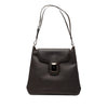Ferragamo Leather Vara Bow Buckle Shoulder Bag Secondhand