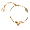 Louis Vuitton Gold Plated Essential V Bracelet Secondhand