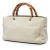 Gucci Medium Calfskin Bamboo Shopper Satchel Secondhand