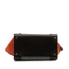 Celine Mini Tricolor Felt Wool and Calfskin Luggage Tote Secondhand