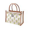 Miu Miu Leather Trimmed Embroidered Mesh Top Handle Bag Secondhand