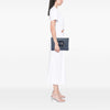 Chanel Medium Quilted Denim Wild Stitch Fringe O Case Clutch Secondhand