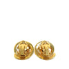 Chanel CC Gold Plated Swirl Clip on Earrings Secondhand