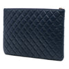 Chanel Large Quilted Lambskin Casino Charms O Case Clutch Secondhand