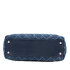 Chanel Small Quilted Denim Coco Top Handle Bag Secondhand