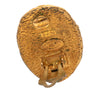 Chanel CC Gold Plated Woven Oval Clip on Earrings Secondhand