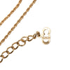 Dior Gold Plated CD Logo Strass Pendant Necklace Secondhand