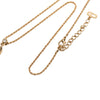 Dior Gold Plated CD Logo Strass Pendant Necklace Secondhand