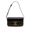 Celine Shiny Calfskin Triomphe Claude Shoulder Bag Secondhand