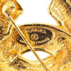 Chanel Gold Plated CC Quilted Brooch Secondhand