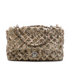 Chanel CC Quilted Sequin Embellished Satin Flap Secondhand