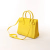 Saint Laurent Paris Sac de Jour Nano Leather 2Way Handbag Yellow 398710 Secondhand