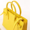 Saint Laurent Paris Sac de Jour Nano Leather 2Way Handbag Yellow 398710 Secondhand