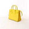 Saint Laurent Paris Sac de Jour Nano Leather 2Way Handbag Yellow 398710 Secondhand