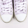 Saint Laurent Paris Malibu Satin High-top Sneakers in Metallic Purple 718403, Size 38 EU Secondhand