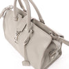 Saint Laurent Paris Baby Cabas Leather 2Way Handbag in Gray 424869 Secondhand