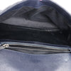 Saint Laurent Paris College Monogramme Leather Chain Handbag in Navy Blue 392738 Secondhand