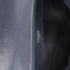 Saint Laurent Paris College Monogramme Leather Chain Handbag in Navy Blue 392738 Secondhand