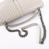 Saint Laurent Paris College Leather Chain Shoulder Bag in Gray 392738 Secondhand