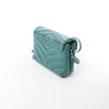Saint Laurent Paris Loulou Puffer Leather Chain Crossbody Bag in Green 467072 Secondhand