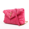 Saint Laurent Paris Loulou Puffer Leather Chain Shoulder Bag in Pink 620333 Secondhand