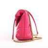 Saint Laurent Paris Loulou Puffer Leather Chain Shoulder Bag in Pink 620333 Secondhand
