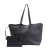 Saint Laurent Paris Shopping Leather Shoulder Bag in Navy Blue 394195 Secondhand