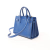 Saint Laurent Paris Sac de Jour Nano Leather 2Way Handbag Blue 340778 Secondhand