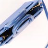 Saint Laurent Paris Sac de Jour Nano Leather 2Way Handbag Blue 340778 Secondhand