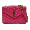 Secondhand Saint Laurent Loulou bag in fuchsia quilted leather - '10s