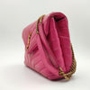 Secondhand Saint Laurent Loulou bag in fuchsia quilted leather - '10s