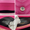 Secondhand Saint Laurent Loulou bag in fuchsia quilted leather - '10s