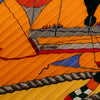 Hermès Les Folies du Ciel Plisse Silk Scarf 140 Secondhand