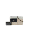 Secondhand Chanel CC Tricolor Quilted Goatskin Multi Pocket Wallet On Chain