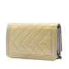 Chanel Quilted Patent Boy Wallet on Chain Secondhand