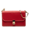 Valentino Leather Rockstud Turnlock Chain Crossbody Secondhand