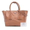 Prada Glace Calf Twin Pocket Satchel Secondhand