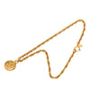 Chanel CC Gold Plated Medallion Pendant Necklace Secondhand