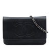 Chanel CC Caviar Wallet On Chain Secondhand
