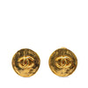 Secondhand Chanel Gold Plated CC Clip On Earrings